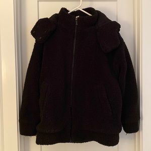 Alo black teddy bear coat